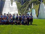 Gruppenfoto nach dem Wettkampf DSV Damencamp 15.06.-18.06.2017 in Oberstdorf mit Emily Schneider