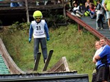 Lennart Hascke beim Sprung von der 18m-Schanze Wernigerode