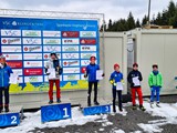 Siegerehrung Tageswertung mit Marcel 3, Max 5 und Lennart 6