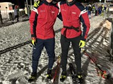Mika und Sean nach einem starken Lauf am Freitag abend
